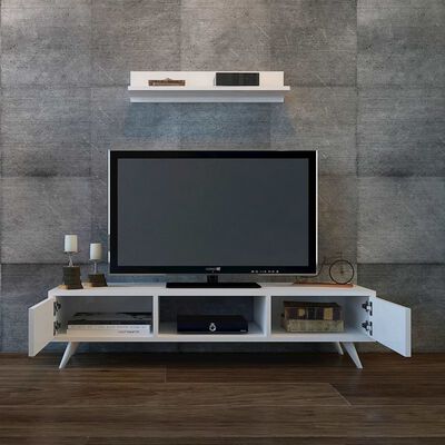 Homemania TV-Tisch Aspen 130x40x35 cm Weiß