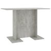 vidaXL Esstisch Betongrau 110x60x75 cm Holzwerkstoff