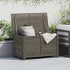 vidaXL Outdoor-Kissenbox Braun 100x50x56 cm Massivholz Tanne