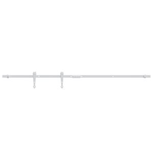 vidaXL Mini Schiebet&uuml;rbeschlag Set f&uuml;r Schrankt&uuml;ren Carbonstahl 152 cm