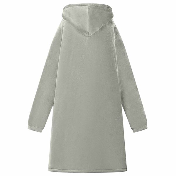 vidaXL Decken-Hoodie Grau S Fleece und Flanell