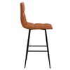 vidaXL Barhocker Hellbraun Kunstleder