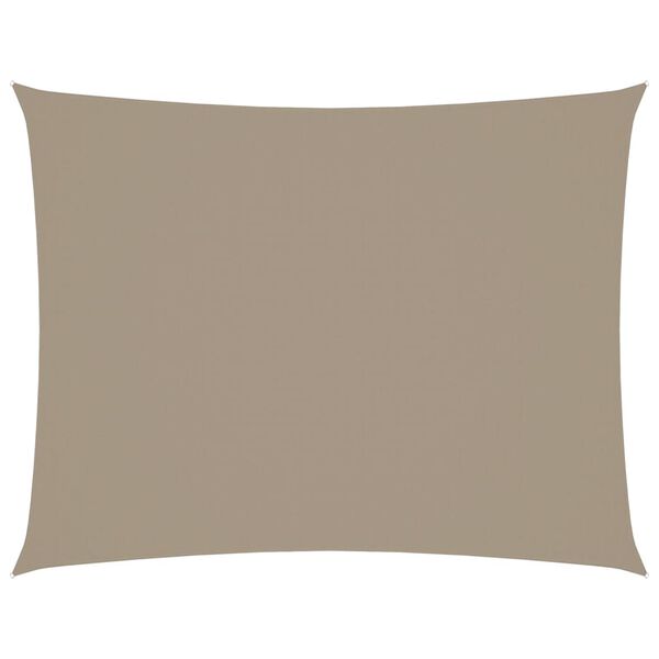 vidaXL Sonnensegel Oxford-Gewebe Rechteckig 3,5x5 m Taupe