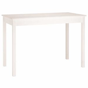 vidaXL Esstisch Wei&szlig; 110x55x75 cm Massivholz Kiefer
