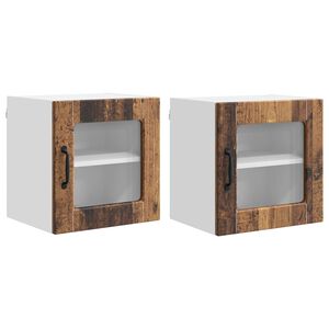 vidaXL Geschirrsp&uuml;lerfront 2 pcs Altholz 40 x 31 x 40 cm Holzwerkstoff