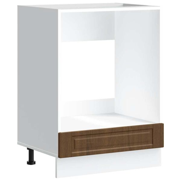 vidaXL Herdumbauschrank Porto Braun Eichen-Optik Holzwerkstoff