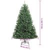 vidaXL K&uuml;nstlicher klappbarer Weihnachtsbaum mit 150 LEDs Gr&uuml;n 150 cm