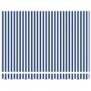 vidaXL Elektrische ausziehbare Markise Blau und Wei&szlig; 2,5 x 2 m