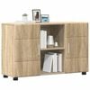 vidaXL Sideboard Sonoma-Eiche 88,5 x 30,5 x 55,5 cm Holzwerkstoff