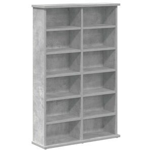 vidaXL CD Regal Betongrau 60 x 17 x 92 cm Holzwerkstoff