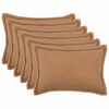 vidaXL Kissenbezug 6 pcs HOUTEN Beige 40 x 60 cm Boucl&eacute;