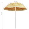vidaXL Strandschirm Natur 240 cm Hawaii-Stil