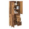 vidaXL Highboard mit Schubladen 2 pcs Altholz Holzwerkstoff