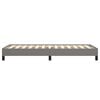vidaXL Bettgestell ohne Matratze Dunkelgrau 80x200 cm Stoff