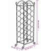 vidaXL Flaschenregal für 21 Flaschen Metall