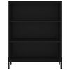 vidaXL Highboard Schwarz 69,5x32,5x180 cm Holzwerkstoff