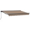 vidaXL Manuell einziehbare Markise Taupe 5 x 3,5 m