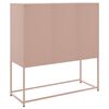 vidaXL Highboard Rosa 100,5x39x107 cm Stahl