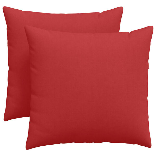 vidaXL Sofakissen 2 pcs Rot 45 x 45 cm Stoff