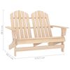 vidaXL Adirondack-Gartenbank 2-Sitzer Massivholz Tanne