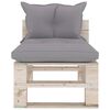 vidaXL 9-tlg. Garten-Lounge-Set aus Paletten mit Kissen Kiefernholz