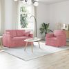 vidaXL Sofa 2 pcs Rosa Gesamtabmessungen: 138 x 78 x 80 cm (B x T x H)