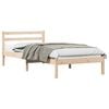 vidaXL Bettrahmen Braun 215,5 x 85,5 x 69,5 cm Massivholz Kiefer