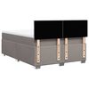 vidaXL Boxspringbett mit Matratze Taupe 140x190 cm Stoff