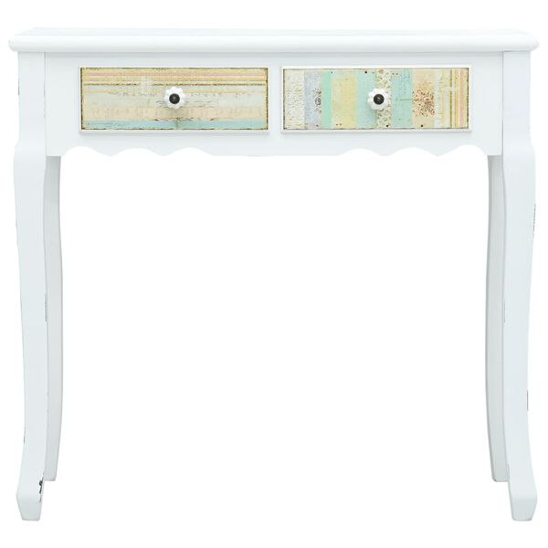 vidaXL Konsolentisch Weiß 80 x 40 x 74 cm Holz