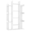 vidaXL B&uuml;cherregal Wei&szlig; 86x25,5x140 cm Holzwerkstoff