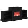 vidaXL Elektrokamin Schwarz Eichen-Optik 110 x 30 x 50 cm