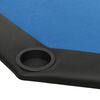 vidaXL Pokertisch Klappbar 8 Spieler Blau 108x108x75 cm