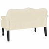 vidaXL Chesterfield Bank Creme 120,5 x 65 x 75 cm Kunstleder