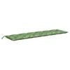 vidaXL Gartenbank-Auflagen 2 Stk. Blattmuster 200x50x7 cm Stoff