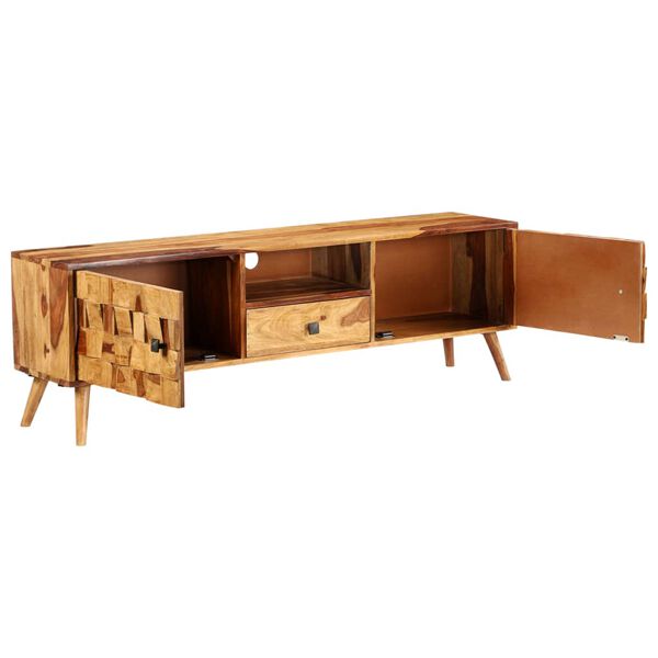 vidaXL TV-Schrank Massivholz Akazie Honigbraun 140x30x40 cm