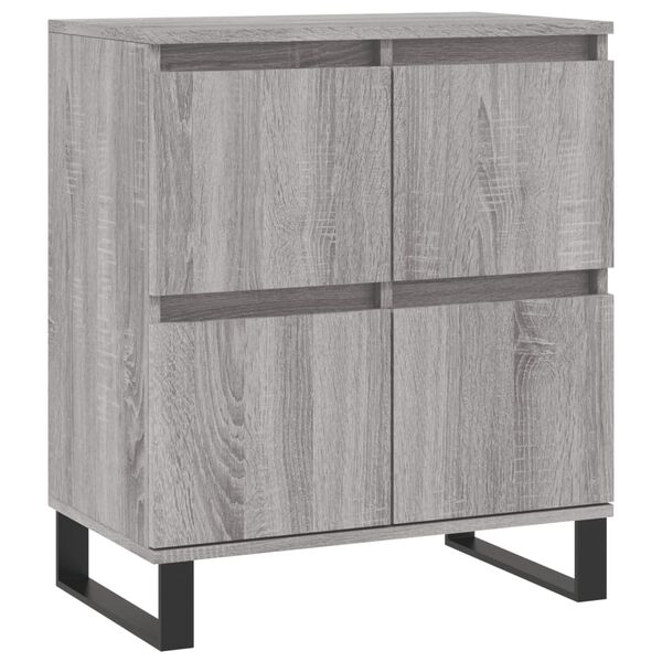 vidaXL Sideboard Grau Sonoma 60x35x70 cm Holzwerkstoff