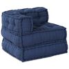 vidaXL Modulares Ecksofa Indigo 70 x 70 x 56 cm Stoff