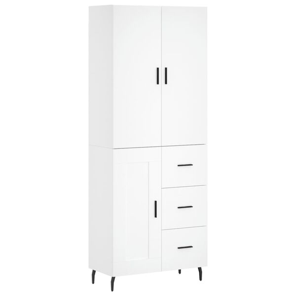 vidaXL Highboard Wei&szlig; 69,5x34x180 cm Holzwerkstoff