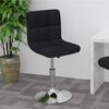 vidaXL Drehbarer Barhocker Schwarz Stoff