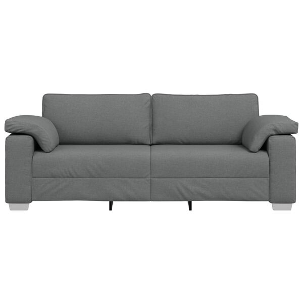 vidaXL Sofa Dunkelgrau 219 x 80 x 82 cm Stoff