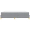 vidaXL Boxspringbett mit Matratze Hellgrau 180 x 200 cm Stoff