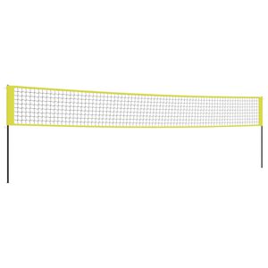 vidaXL Volleyballnetz Gelb und Schwarz 823x244 cm PE-Gewebe
