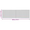 vidaXL Teppich Rechteckig Natur 60x200 cm Bambus