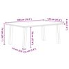 vidaXL Esstisch Hellbraun 180x120x74 cm Massivholz Eiche Rechteckig
