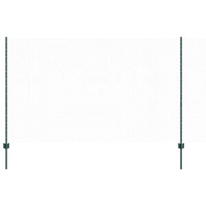 vidaXL Sechseckzaun mit Pfosten 10 x 1,4 m PVC-beschichteter Stahl
