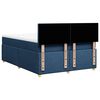 vidaXL Boxspringbett mit Matratze Blau 140x190 cm Stoff