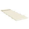 vidaXL Sonnenliegen-Auflage Creme 180x60x4 cm Oxford-Gewebe