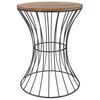H&S Collection Beistelltisch Metall Beige