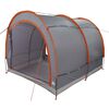 vidaXL Fahrradgarage mit Dach Grau und Orange 256 x 222 x 182 cm Taft