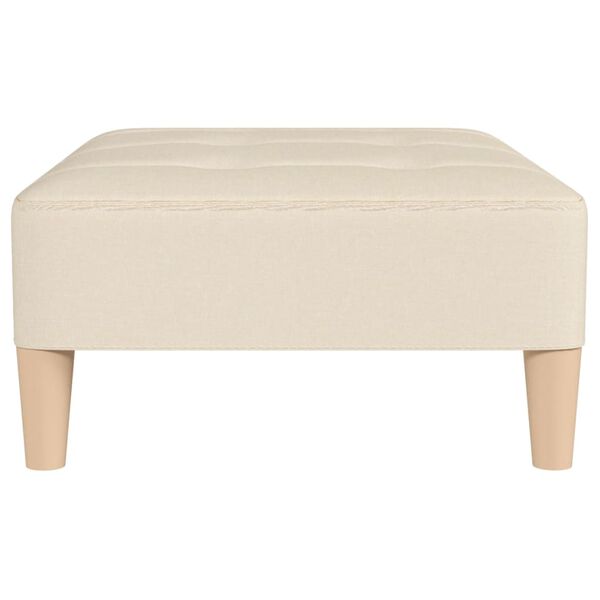 vidaXL Fu&szlig;hocker Creme 78x56x32 cm Stoff